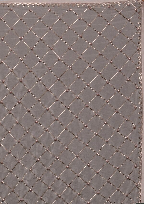 Elegant Mauve Semi Crepe Designer Saree for Work - Image 9
