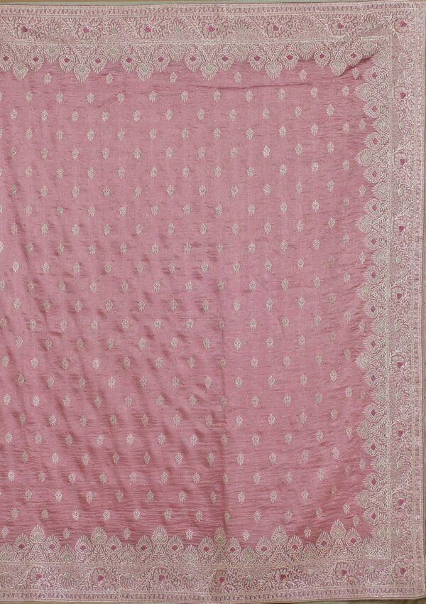 Elegant Mauve Soft Silk Saree with Intricate Zari Work - Image 8