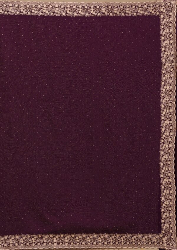 Elegant Purple Zariwork Soft Silk Saree - Image 8